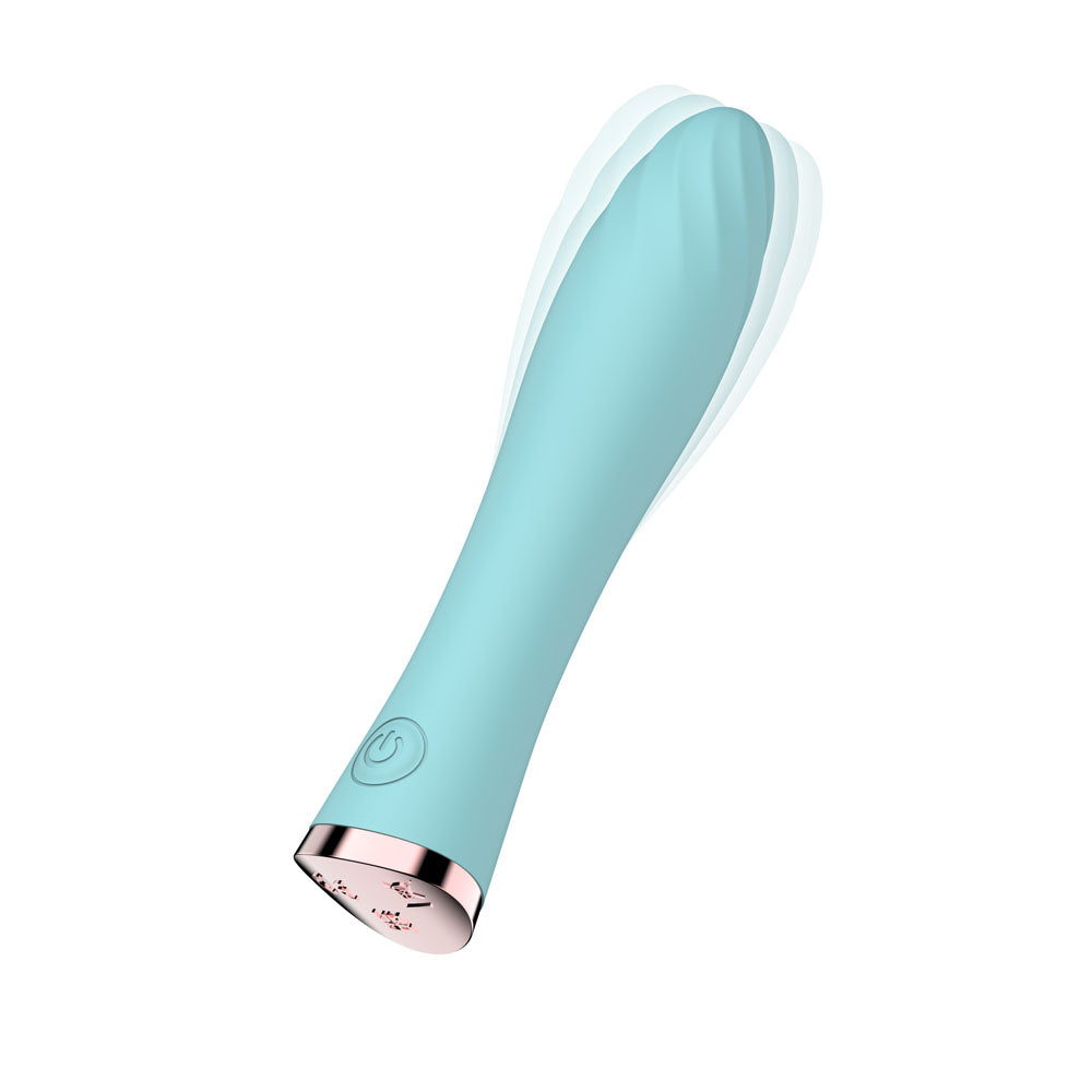 Passion Play Ultra Power Silicone Vibrating Bullet - Blue - Blue 12.9 cm USB Rechargeable Vibrating Bullet