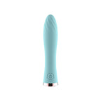 Passion Play Ultra Power Silicone Vibrating Bullet - Blue - Blue 12.9 cm USB Rechargeable Vibrating Bullet
