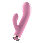 Passion Play Silicone Rabbit Vibrator - Pink - Pink USB Rechargeable Mini Rabbit Vibrator