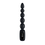 Passion Play Vibrating Anal Beads with LED Screen - Black 23 cm USB Rechargeable Vibrating Anal Beads