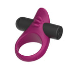 Passion Play Silicone Vibrating Cockring - Purple USB Rechargeable Vibrating Penis Ring