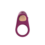 Passion Play Silicone Vibrating Cockring - Purple USB Rechargeable Penis Ring