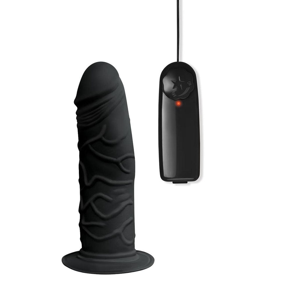 Whipsmart Inflatable Vibrating Love Seat - Black Inflatable Cushion with 6'' Vibrating Dong