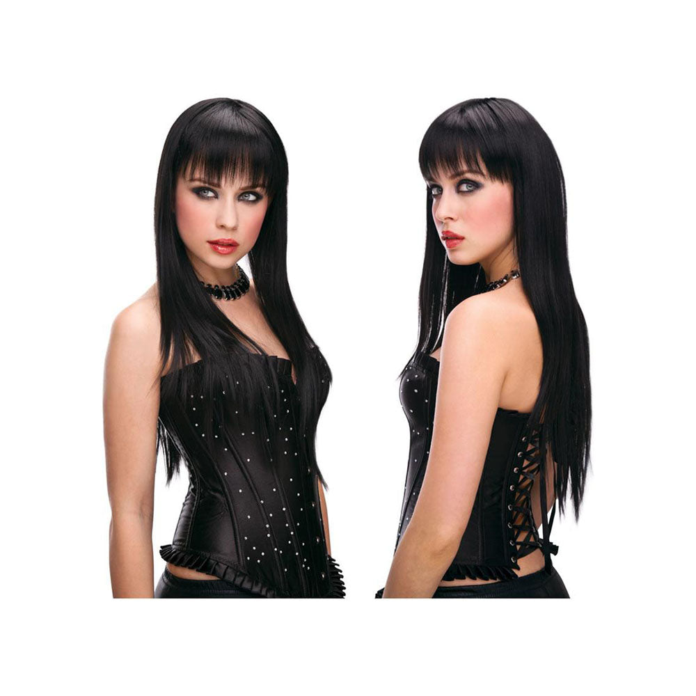 PLEASURE WIGS Amber - Black - Black Wig - Hush Store Sydney 