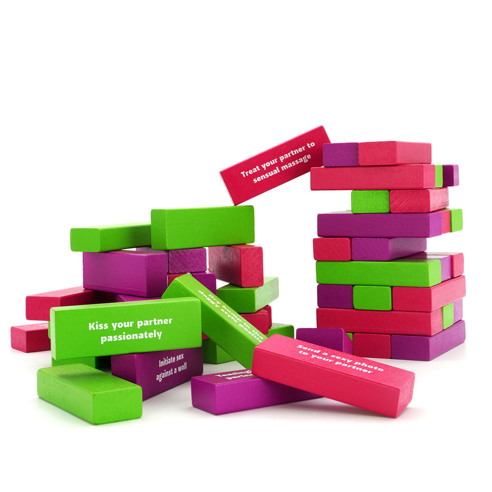 Tower of Pleasure - Couples Tumbling Tower Game - Hush Store Sydney 