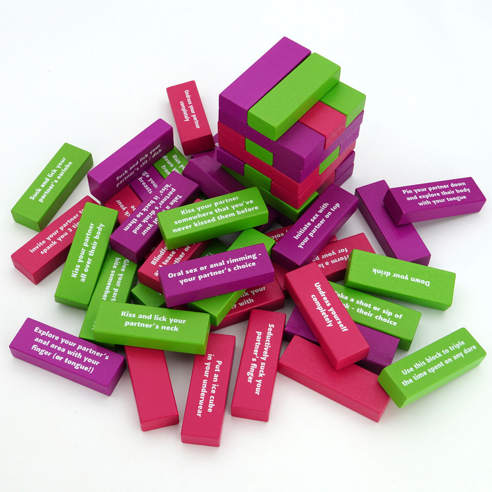 Tower of Pleasure - Couples Tumbling Tower Game - Hush Store Sydney 