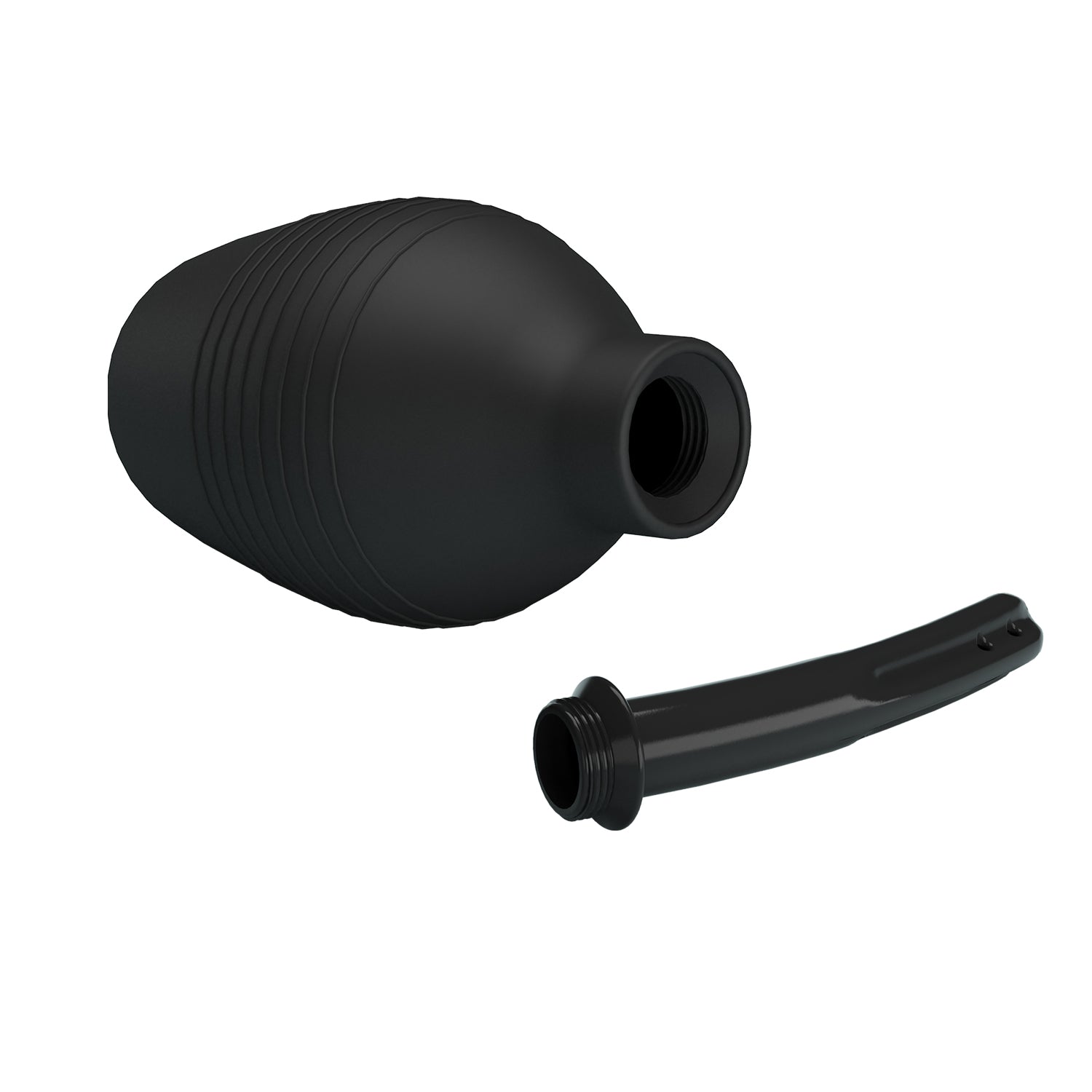 MR PLAY Anal Douche - Black - Black Unisex Douche - 310 ml Capacity