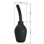 MR PLAY Anal Douche - Black - Black Unisex Douche - 310 ml Capacity