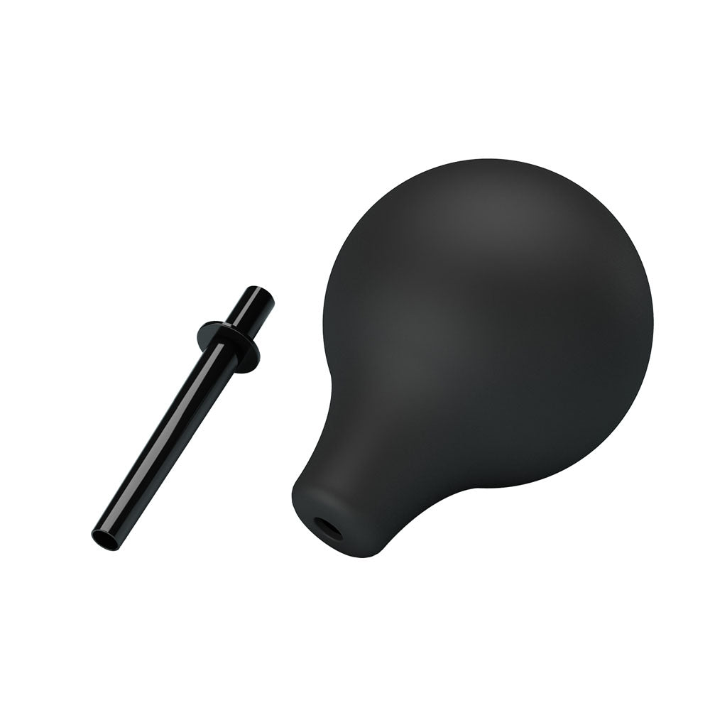 MR PLAY Anal Douche - Black - Black Unisex Douche - 224 ml Capacity