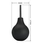 MR PLAY Anal Douche - Black - Black Unisex Douche - 224 ml Capacity