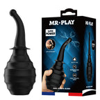 MR PLAY Anal Douche M6 - Black - Black Unisex Douche - 330 ml Capacity