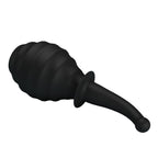 MR PLAY Anal Douche M6 - Black - Black Unisex Douche - 330 ml Capacity