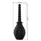 MR PLAY Anal Douche M7 - Black - Black Unisex Douche - 330 ml Capacity