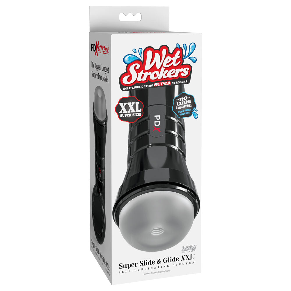 PDX Wet Pussies - Super Slide & Glide XXL - Clear Stroker