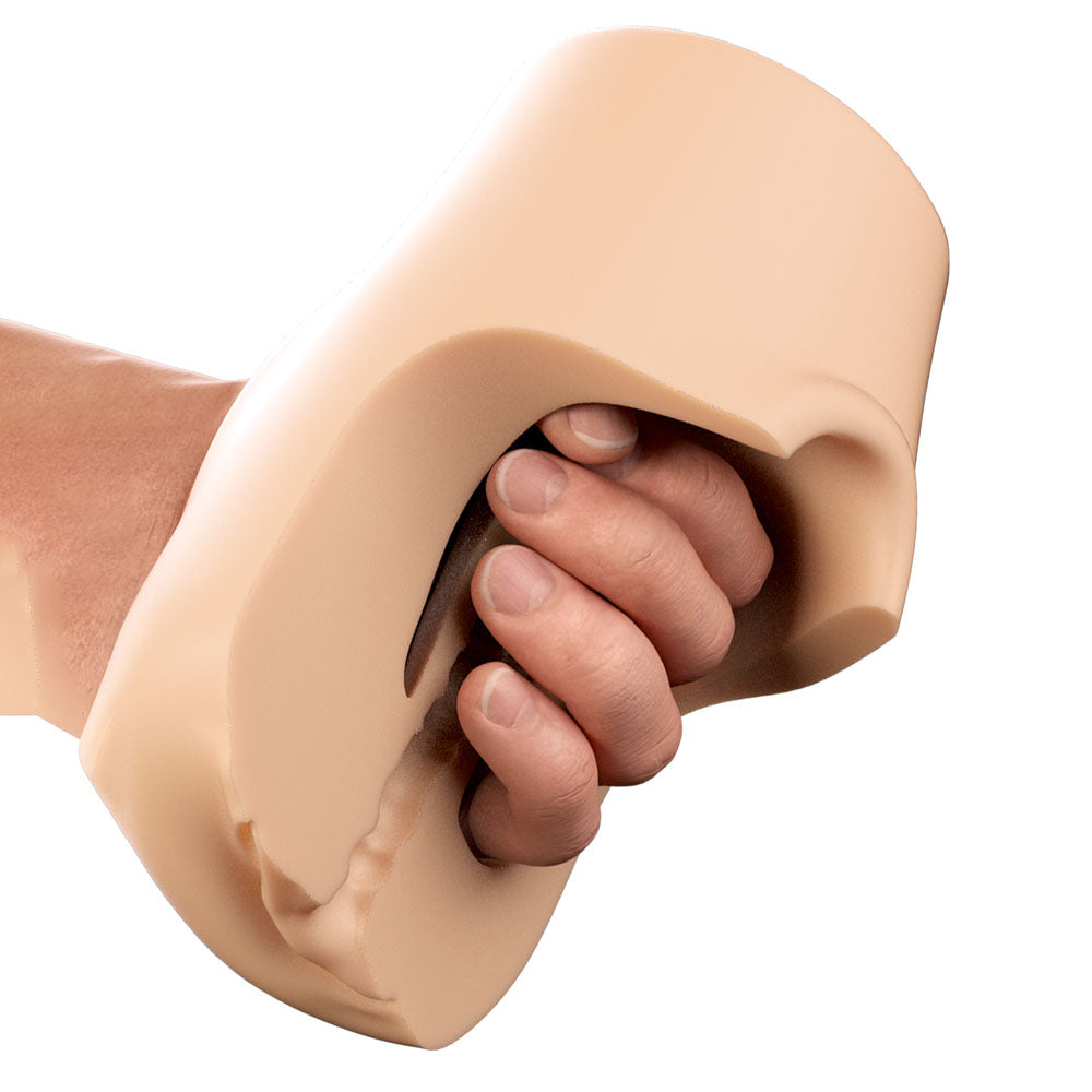 PDX Plus Pussy Pounder Squeeze Stroker - Flesh - Flesh Vagina Stroker - Hush Store Sydney 