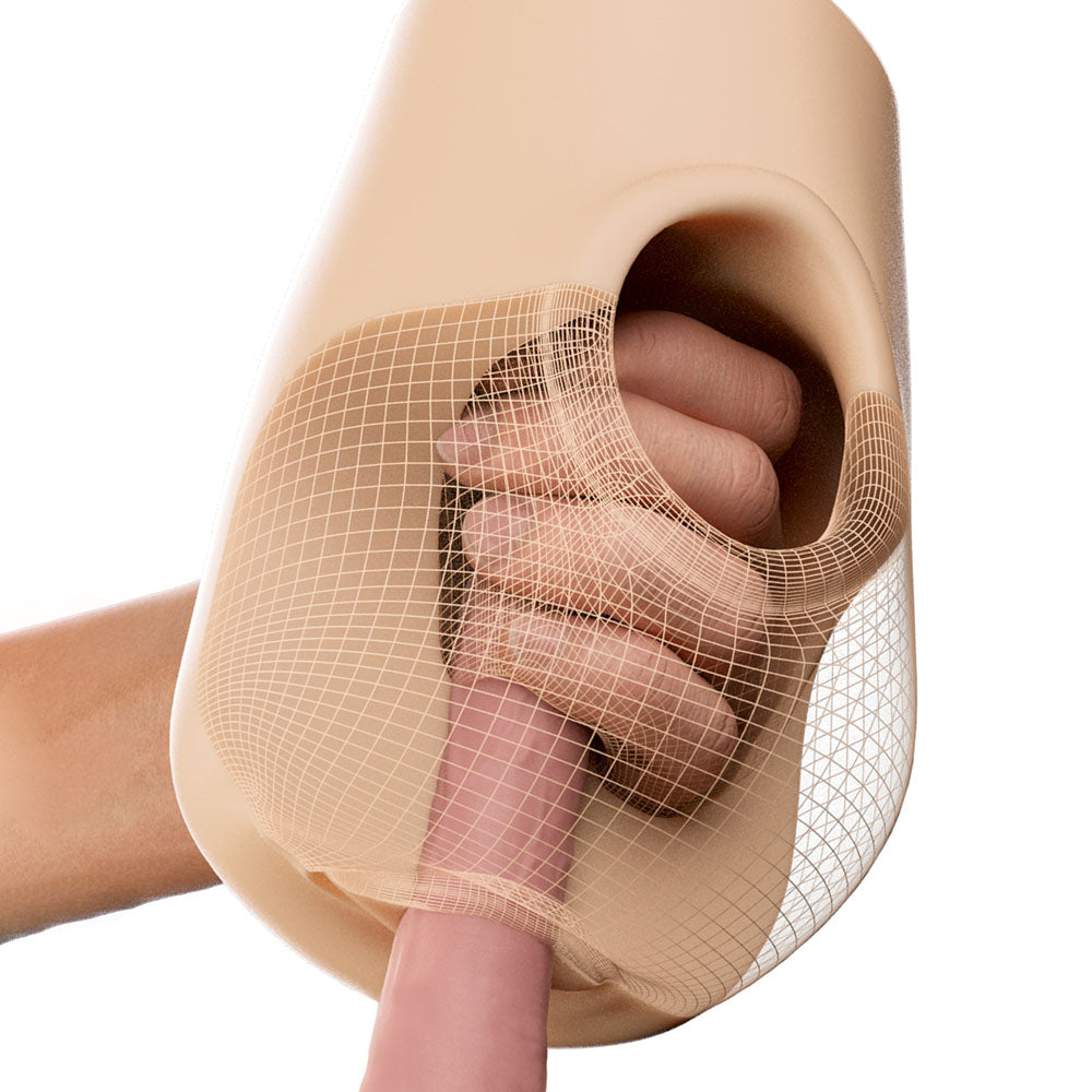 PDX Plus Pussy Pounder Squeeze Stroker - Flesh - Flesh Vagina Stroker - Hush Store Sydney 