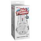 PDX Extreme Wet Pussies - Super Luscious Lips - Clear - Clear Self Lubricating Vagina Stroker