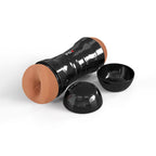 PDX Wet Pussies Super Flip-A-Pussy Over - Brown - Brown Dual Ended Stroker (Vagina & Ass)