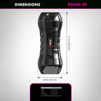 PDX Wet Pussies Super Flip-A-Pussy Over - Brown - Brown Dual Ended Stroker (Vagina & Ass)