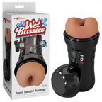 PDX Wet Bussies Super Bangin Butt - Brown - Brown Anal Stroker