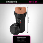 PDX Wet Bussies Super Bangin Butt - Brown - Brown Anal Stroker