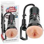 PDX Wet Pussies Super Sucker XXL Stroker - Flesh - Flesh Vagina Stroker with Suction Pump - Hush Store Sydney 
