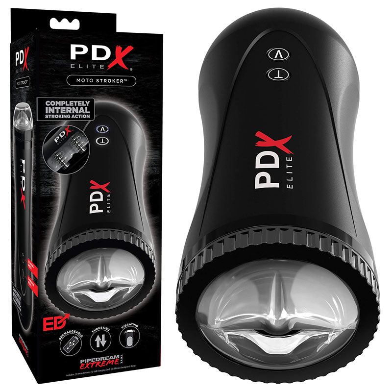 Pipedream Extreme Toyz Elite Moto Stroker - Black Powered Masturbator - Hush Store Sydney 