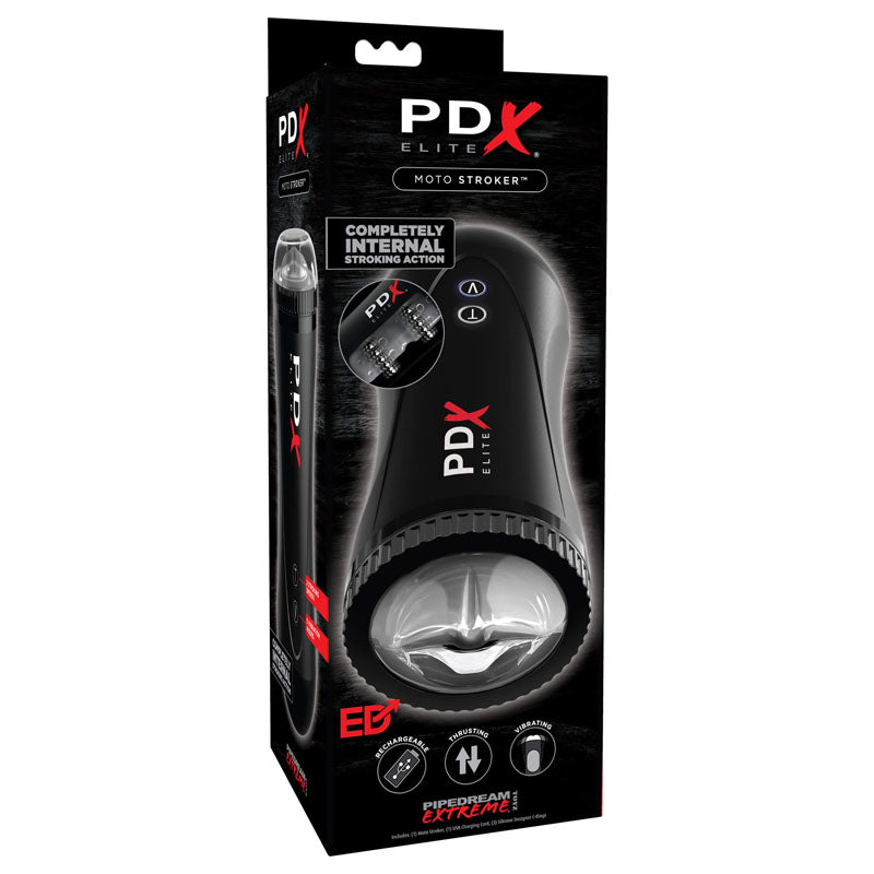 Pipedream Extreme Toyz Elite Moto Stroker - Black Powered Masturbator - Hush Store Sydney 