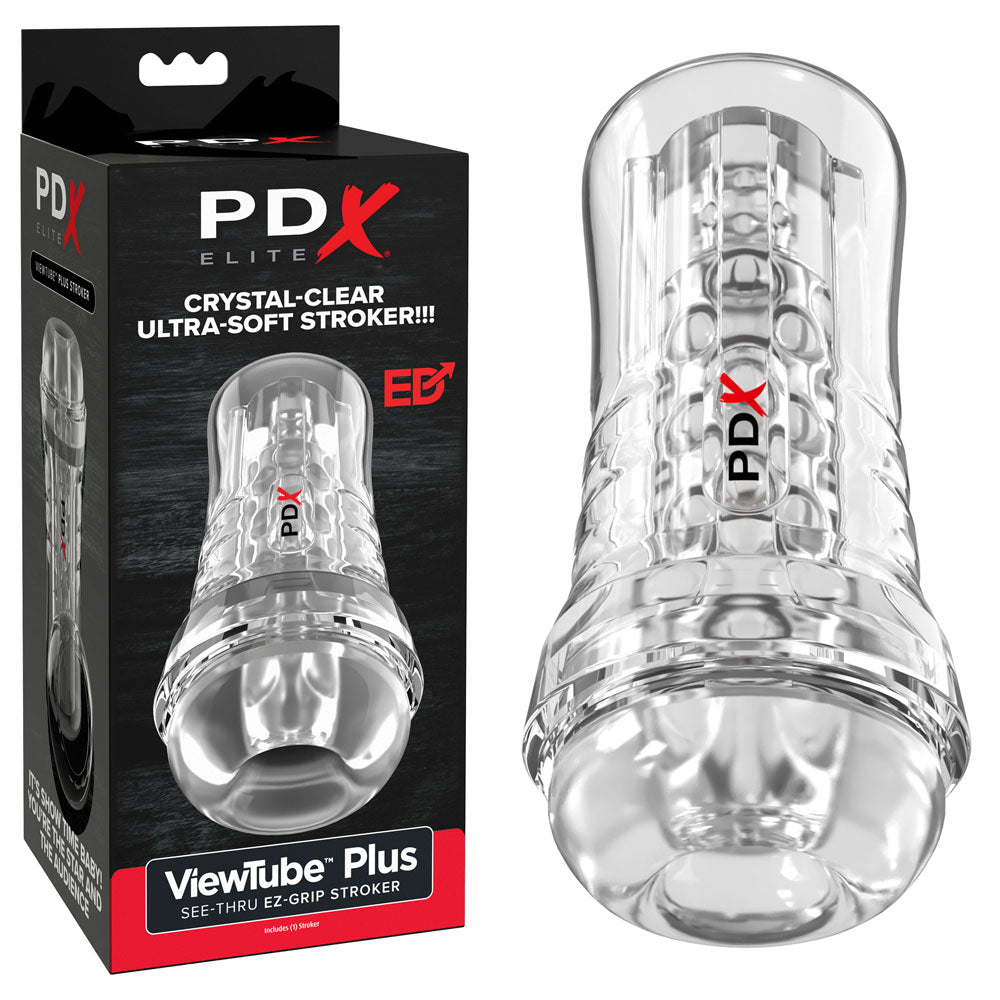 PDX Elite ViewTube EZ-Grip Stroker - Clear Stroker - Hush Store Sydney 