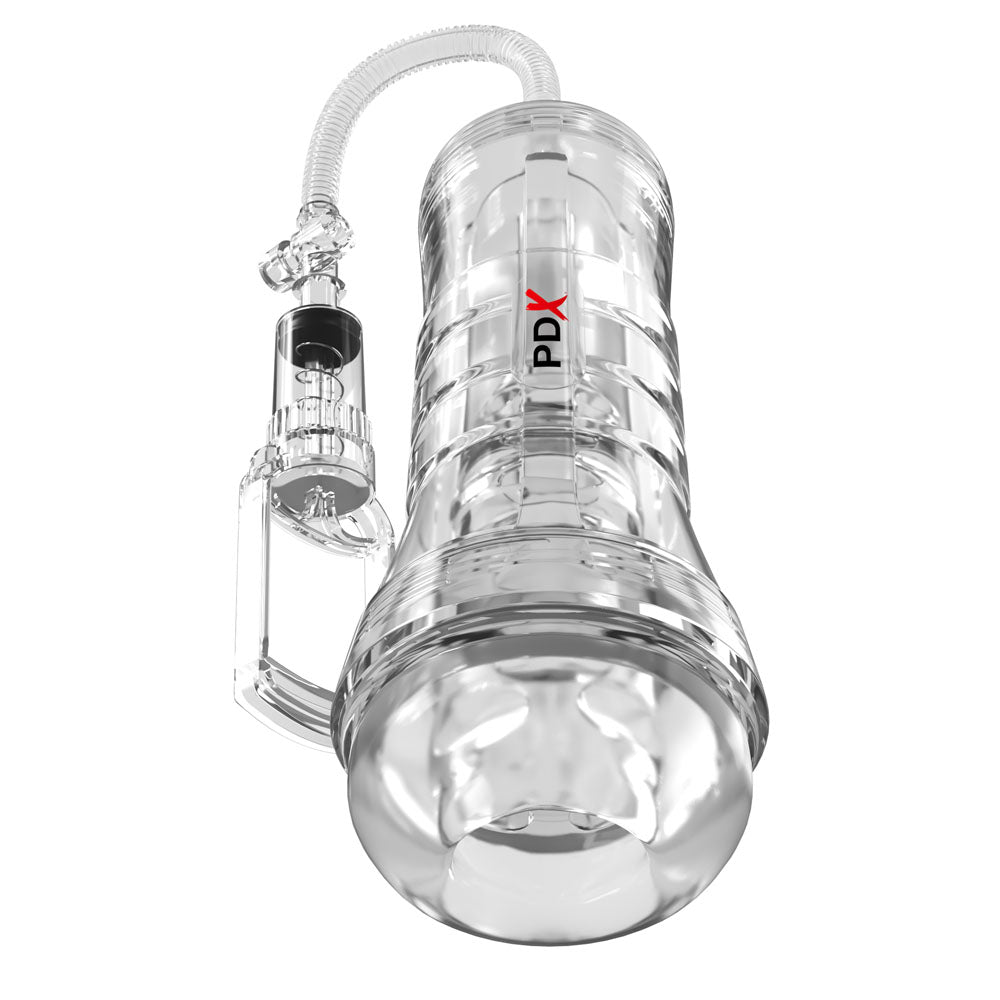 PDX Elite ViewTube Vac XXL Pump Stroker - Clear Vagina Stroker with Suction Pump - Hush Store Sydney 