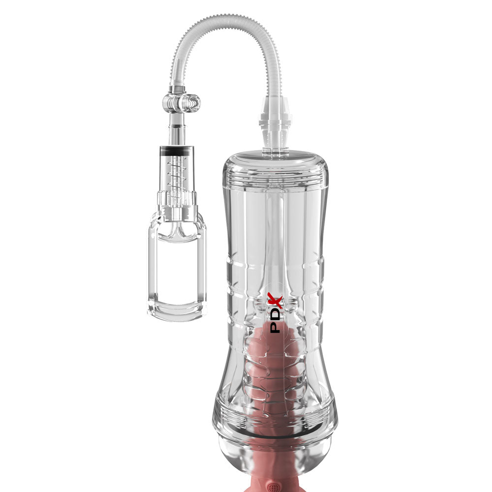 PDX Elite ViewTube Vac XXL Pump Stroker - Clear Vagina Stroker with Suction Pump - Hush Store Sydney 