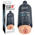 PDX Plus Shower Therapy - Soothing Scrub - Flesh - Flesh Discreet Vagina Stroker with Suction Base - Hush Store Sydney 