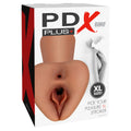 PDX Plus Pick Your Pleasure Stroker XL - Brown - Brown Vagina Stroker - Hush Store Sydney 