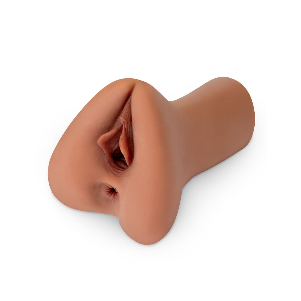 PDX Plus Pick Your Pleasure Stroker XL - Brown - Brown Vagina Stroker