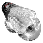 PDX Elite Ultra Milker Pro - Clear USB Rechargeable Vibrating & Sucking Auto Stroker