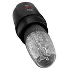 PDX Elite Mega-Bator Pro - Clear USB Rechargeable Vibrating & Spinning Auto Stroker