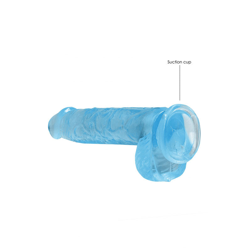 REALROCK 6'' Realistic Dildo With Balls - Blue 15.2 cm Dong - Hush Store Sydney 