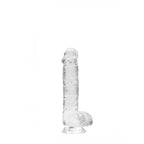 REALROCK 6'' Realistic Dildo With Balls - Clear 15.2 cm Dong - Hush Store Sydney 