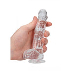 REALROCK 6'' Realistic Dildo With Balls - Clear 15.2 cm Dong - Hush Store Sydney 