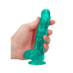 REALROCK 6'' Realistic Dildo With Balls - Turquoise 15.2 cm Dong - Hush Store Sydney 