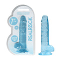 REALROCK 7'' Realistic Dildo With Balls - Blue 17.8 cm Dong - Hush Store Sydney 