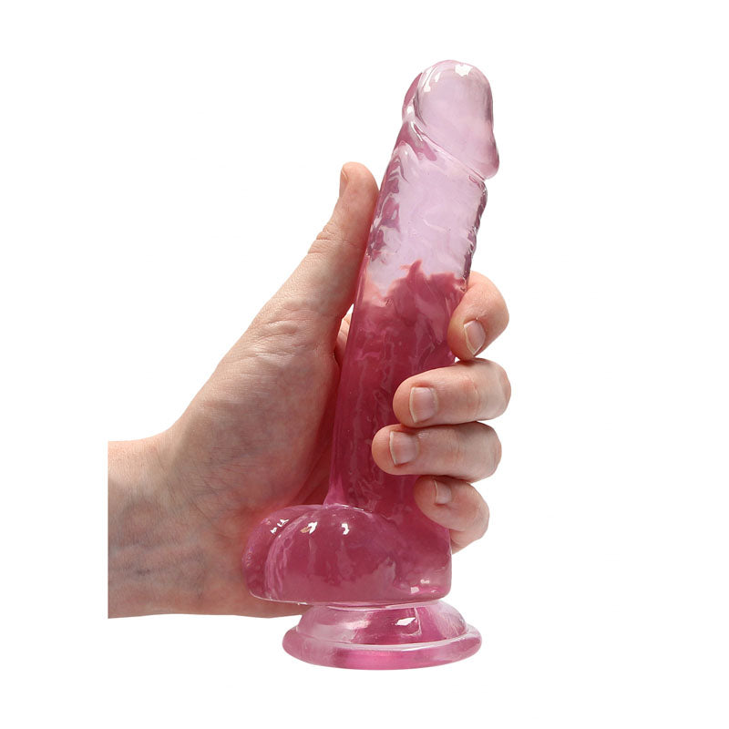 REALROCK 7'' Realistic Dildo With Balls - Pink 17.8 cm Dong - Hush Store Sydney 