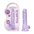 REALROCK 7'' Realistic Dildo With Balls - Purple 17.8 cm Dong - Hush Store Sydney 