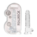 REALROCK 7'' Realistic Dildo With Balls - Clear 17.8 cm Dong - Hush Store Sydney 