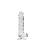REALROCK 7'' Realistic Dildo With Balls - Clear 17.8 cm Dong - Hush Store Sydney 
