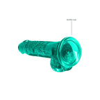 REALROCK 7'' Realistic Dildo With Balls - Turquoise 17.8 cm Dong - Hush Store Sydney 