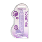 REALROCK 8'' Realistic Dildo With Balls - Purple 20.3 cm Dong - Hush Store Sydney 