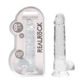 REALROCK 8'' Realistic Dildo With Balls - Clear 20.3 cm Dong - Hush Store Sydney 