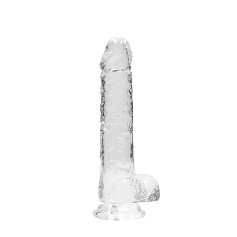 REALROCK 8'' Realistic Dildo With Balls - Clear 20.3 cm Dong - Hush Store Sydney 