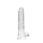 REALROCK 8'' Realistic Dildo With Balls - Clear 20.3 cm Dong - Hush Store Sydney 